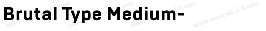 Brutal Type Medium字体转换